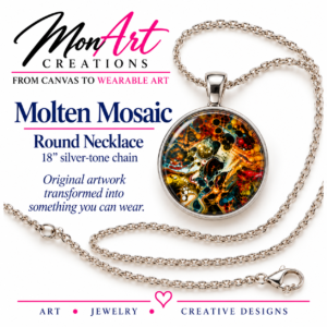Molten Mosaic Round Necklace
