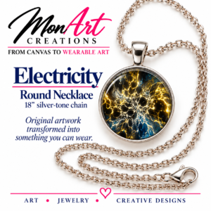 Electricity Round Necklace